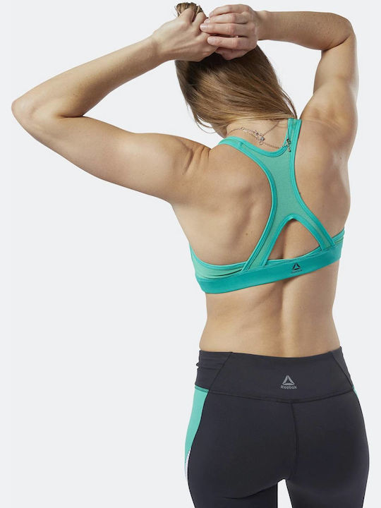 Hero Strappy Medium-Impact Women's Bra with Light Padding Turquoise