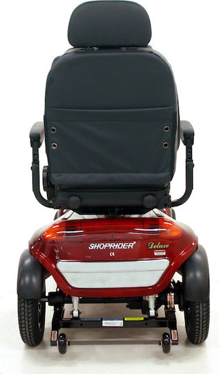 Shoprider DAKAR 889XLSBF 4WD TÜV Ready Folding Wheelchair Scooter with Simple Back Red