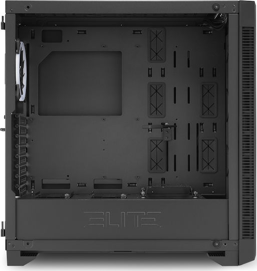 Sharkoon Elite Shark CA200G Gaming Midi Tower Κουτί Υπολογιστή με Πλαϊνό Παράθυρο και RGB Φωτισμό Μαύρο