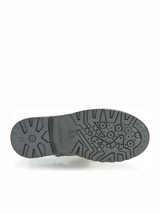 J Casey Leather Kids Boots with Zipper Black