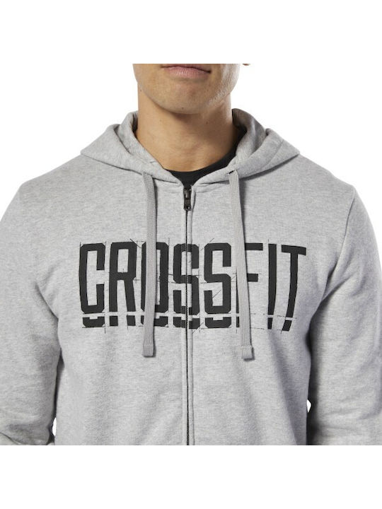 Ζακέτα με Κουκούλα Medium Grey Heather