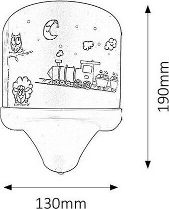 Rabalux Lumină de perete pentru copii Plastic Shepherd Gri