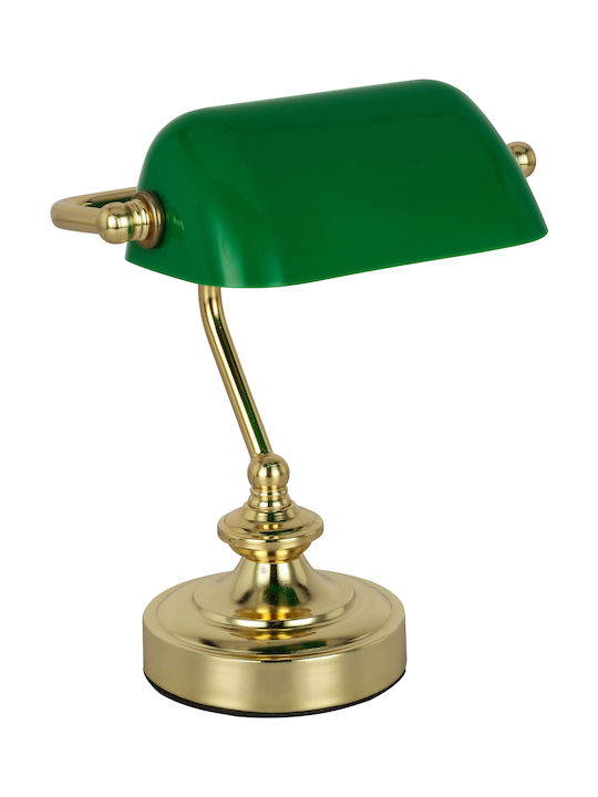 Globo Lighting Office Lamp for Socket E14 in Green Color