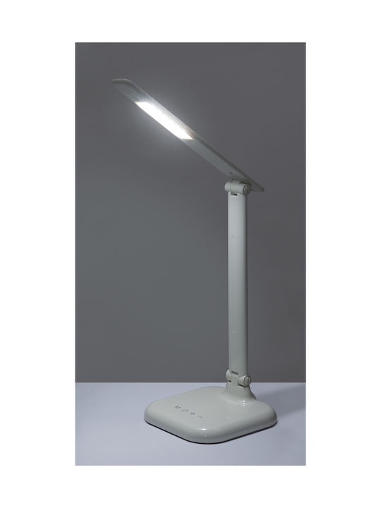 Globo Lighting Davos LED Schreibtischlampe faltbar in Weiß Farbe