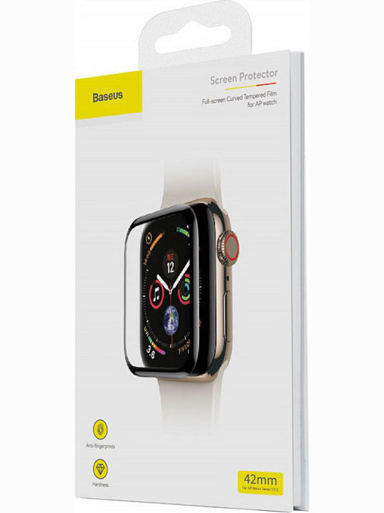 Baseus Sticlă Tempered 3D Full Face Tempered Glass Pentru Apple Watch 38mm 1 Bucată SGAPWA4-C01