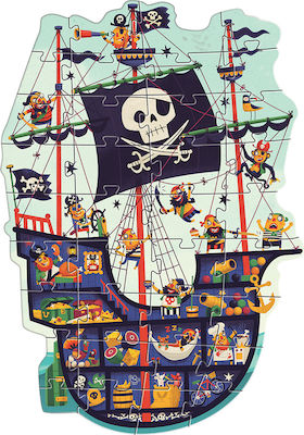 Kids Puzzle Giant Pirate Ship for 4++ Years 36pcs Djeco