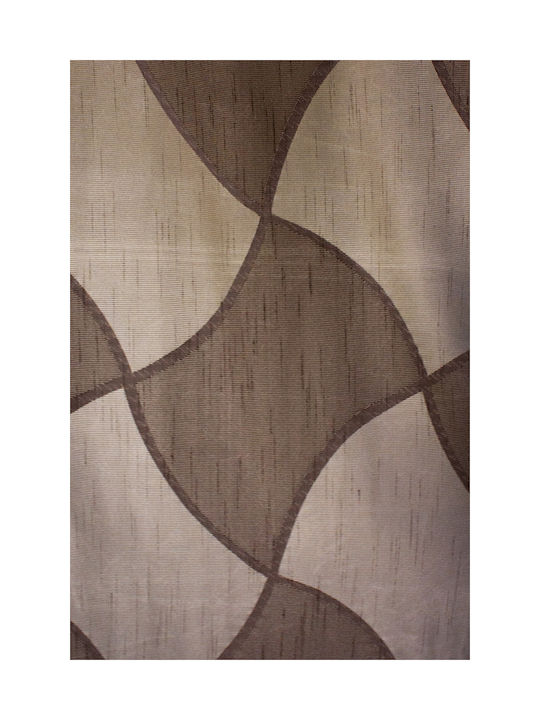Mc Decor Curtain with Grommets 70007 Brown 140x260cm