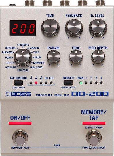 Boss DD-200 Pedals Effect Delay Electric Guitar