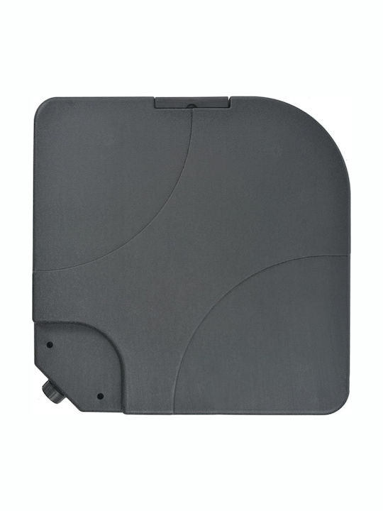 Hängender Quadratischer Aluminium Gartenschirm Anthrazit 4x3m