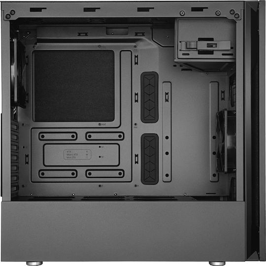 CoolerMaster Silencio S600 TG Геймърско бюро Midi Tower Компютърна кутия със страничен прозорец Черен