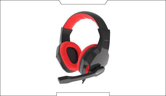 Genesis Argon 110 On Ear Gaming Headset με σύνδεση 3.5mm Κόκκινο