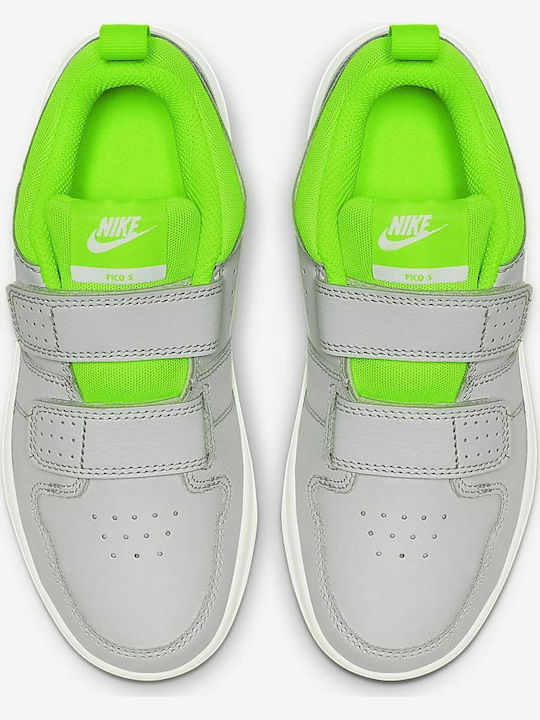 Pico 5 PSV Kids Sneakers with Scratch Pure Platinum / Electric Green / White
