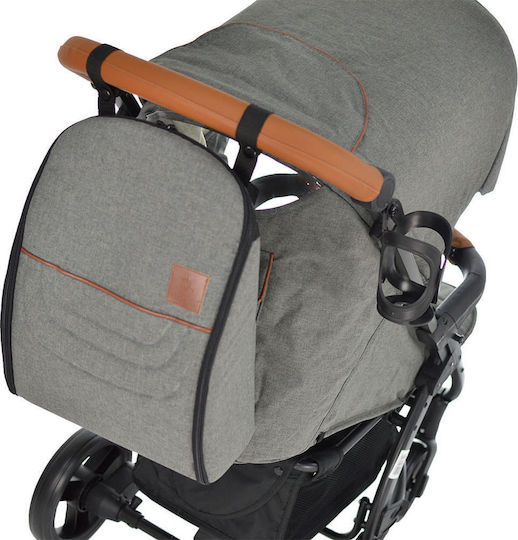 Bebe Stars Malibu Reglabil 3 în 1 Cărucior pentru copii Potrivit pentru Nou-născut Gri 9.5kg