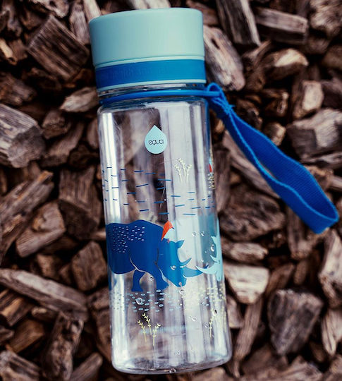 Equa Kinderflasche Kunststoff Auslaufsicher Hellblau 400ml