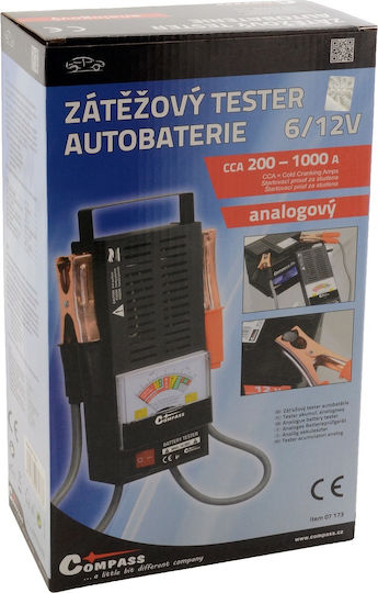 Compass 07173 Αναλογικό Battery Tester με Κροκοδειλάκια