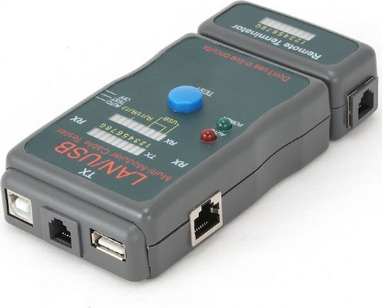 Cablexpert ST-072-01-000514 Tester Καλωδίων Δικτύου USB / RJ11 / RJ12