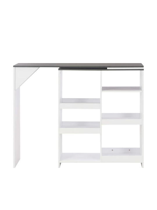 Table Bar Wooden White 138x40x110cm