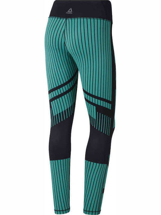 Cardio Lux Bold 7/8 Moto 2.0 Women's Long Training Legging High Waisted Turquoise