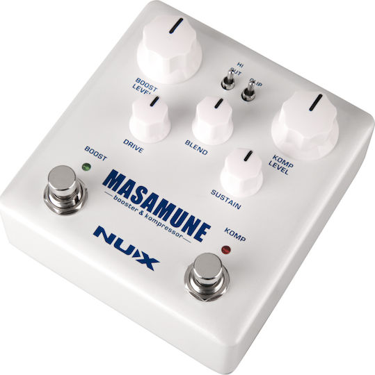 NUX Masamune Kompressor NBK-5 Педал Ефект Бустер / Компресор Електрическа китара и Електрически бас