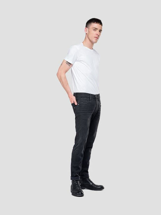 Hyperflex Anbass Men's Jeans Pants Elastic with Slim Tapered Fit Black