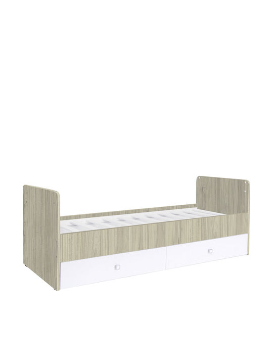 Polini Kids Πολυμορφική Κούνια Simple 1100 White & Ulme
