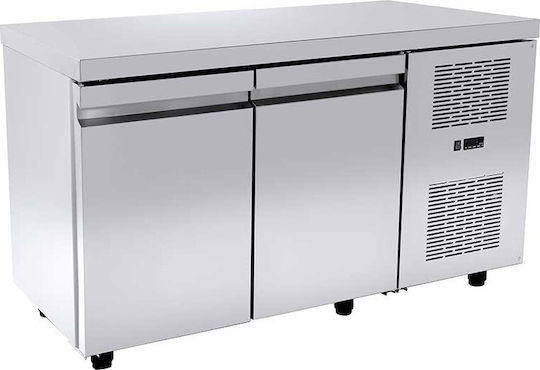 Niki Inox Gewerblicher Gefrierschrank 237lt & 466.25W Inox mit 2 Türen P140 x B60 x H88cm