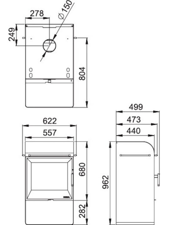 Boreal E6001 Șemineu cu inserție Lemn 9.5kW Drept cu o ușă care se deschide Rezervor de expansiune închis Portocaliu Boreal E6001 Șemineu cu inserție Lemn 9.5kW Drept cu o ușă care se deschide Rezervor de expansiune închis Portocaliu