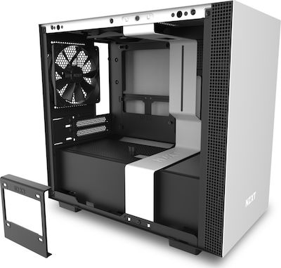 NZXT H210i Gaming Mini Tower Κουτί Υπολογιστή με Πλαϊνό Παράθυρο και RGB Φωτισμό Λευκό