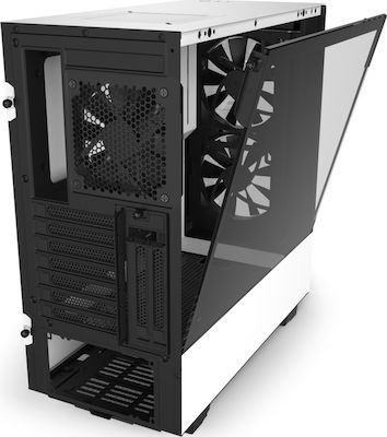 NZXT H510 Elite Gaming Midi Tower Κουτί Υπολογιστή με Πλαϊνό Παράθυρο και RGB Φωτισμό Λευκό