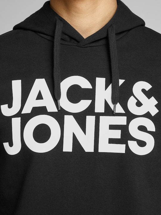 Sweatshirt with Hood Black/White letters