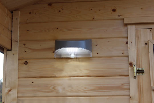Lutec Bread Wall Mounted Solar Light 1.2W 100lm Natural White 4000K with Motion Sensor and Photocell IP44 11.4cmx12.4cmx22cmcm