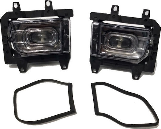 Bmw 3 E30 Crystal Square Foglights Car BMW Series 3 12V 2pcs