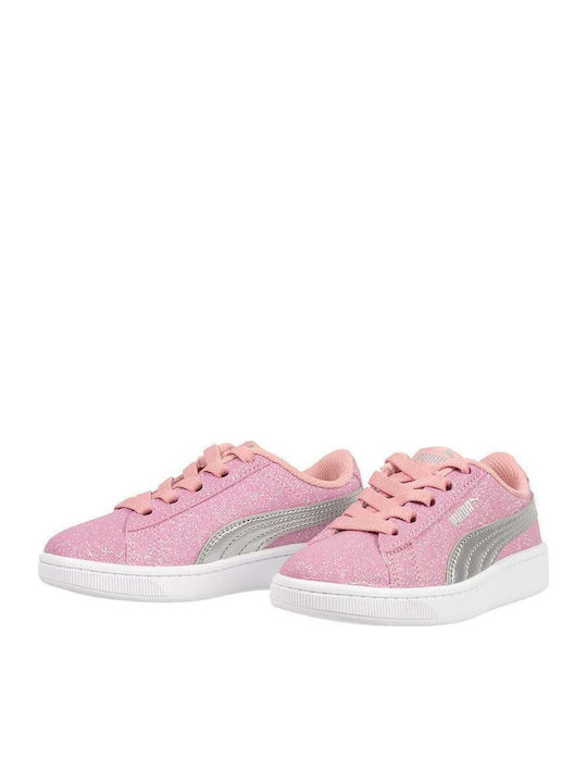 Puma Παιδικό Sneaker Vikky Glitz Ροζ