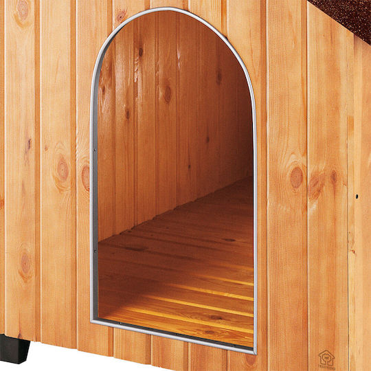 Ferplast Domus Dog House Wooden Outdoor Brown 73x85x67.5cm