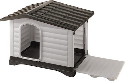 Ferplast Dogvilla Hundehaus Kunststoff Außenbereich Braun 73x59x53cm 87253099