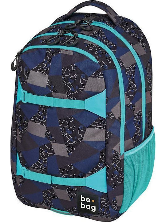 Pelikan Be.Bag Explorer Edgy Labyrinth Schulranzen Rucksack Junior High-High School in Blau Farbe 27Es