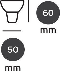 VK Lighting LED Bulb 5W for Socket GU10 and Shape MR16 Warm White 400lm