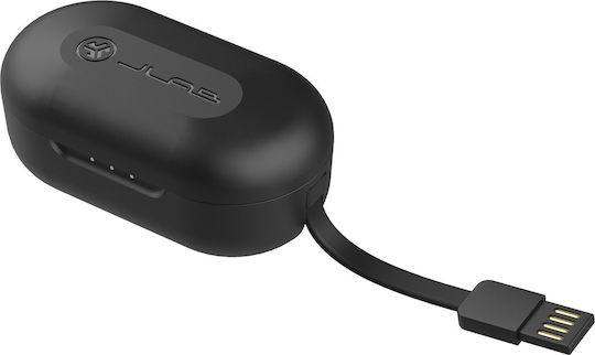 Jlab JBuds Air Bluetooth Handsfree Earphones with Sweat Resistance and Charging Case Black