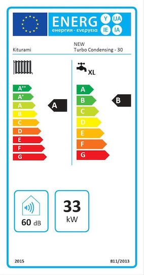 Kiturami Low NoX New Turbo Condensing 30D Deluxe Ατομικός Λέβητας Συμπύκνωσης Πετρελαίου με Καυστήρα 28374kcal/h