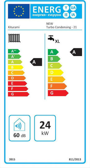 Kiturami Low NoX New Turbo Condensing 21D Deluxe Λέβητας Συμπύκνωσης Πετρελαίου με Καυστήρα 20636kcal/h