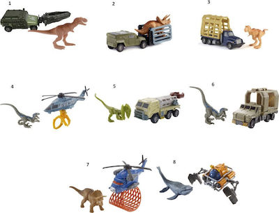 Mattel Σετ με Αυτοκίνητο Matchbox Jurassic World Dino Transporters (Διάφορα Σχέδια) 1τμχ