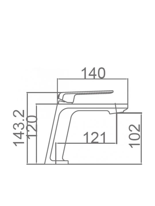 Imex Fiyi Mixing Sink Faucet Black