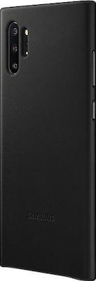 Samsung Leather Cover Umschlag Rückseite Leder Schwarz (Galaxy Note 10+) EF-VN975LBEGWW