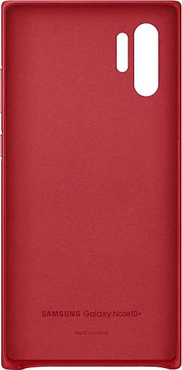 Samsung Leather Cover Back Cover Δερμάτινο Κόκκινο (Galaxy Note 10+)