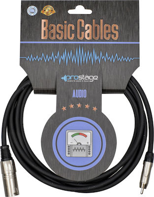 Prostage XLR male to RCA male 10m Cable (BRCM-10)