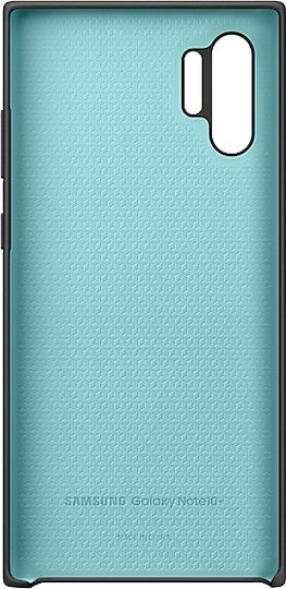 Samsung Silicone Cover Umschlag Rückseite Silikon Schwarz (Galaxy Note 10+)