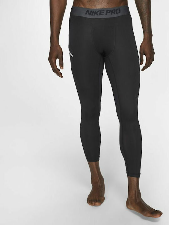 Nike Pro 3/4 Basketball Tights Ανδρικό Ισοθερμικό Παντελόνι Compression Μαύρο