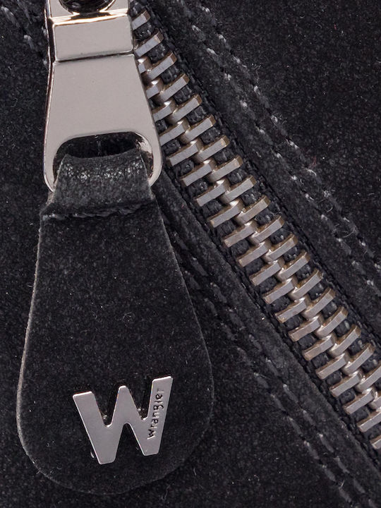 Courtney Zip Suede Γυναικεία Μποτάκια Αστραγάλου Μαύρα