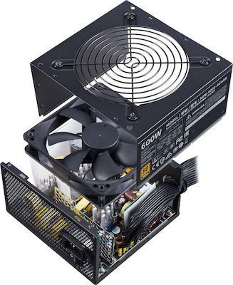 CoolerMaster MWE 600 Bronze Ver.2.0 600W Τροφοδοτικό Υπολογιστή Full Wired 80 Plus Bronze