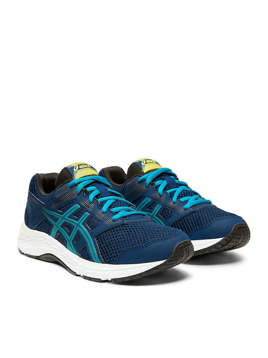Gel Contend 5 GS Αθλητικά Παιδικά Παπούτσια Running με Κορδόνια Μπλε